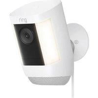 RING Spotlight Cam Pro Full HD 1080p WiFi Security Camera - Plug-in, White, White
