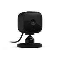 Blink Mini | Compact indoor plug-in smart security camera, 1080p HD day and night video, night vision, motion detection, two-way audio, easy setup, Works with Alexa — 1 camera (Black)