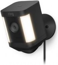 Ring Spotlight Cam Plus Plug-In by Amazon| Outdoor Security Camera 1080p HD Video, Two-Way Talk, Night Vision, LED Spotlights, Siren, alternative to CCTV system, 30-day free trial of Ring Protect