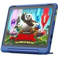 AMAZON Fire HD Pro 10.1" Kids (ages 6-12) Tablet (2023) - 32 GB, Nebula, Patterned,Blue