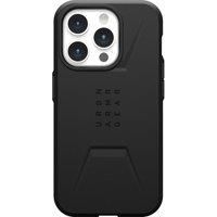 URBAN ARMOR GEAR UAG Case [Updated Version] Compatible with iPhone 15 Pro Case 6.1" Civilian Black Built-in Magnet Compatible with MagSafe Charging Rugged Mil-Grade Dropproof Protective Cover