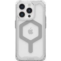 URBAN ARMOR GEAR UAG Case Compatible with iPhone 15 Pro Case 6.1" Plyo Ice/Silver Built-in Magnet Compatible with MagSafe Charging Rugged Anti-Yellowing Transparent Clear Dropproof Protective Cover
