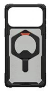 URBAN ARMOR GEAR UAG Designed for iPhone 17 Pro Max Case with Kickstand Plasma XTE - Compatible with MagSafe Transparent Military Grade Protective Cover, Black/Pop Orange