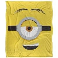 MINIONS Blanket, 152 x 127 cm, Stuart Face Silky Touch Super Soft Throw Blanket