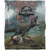 JURASSIC WORLD Fallen Kingdom Trex Poster Officially Licensed Silky Touch Super Soft Throw Blanket 152 x 127 cm