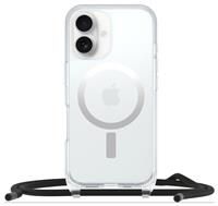 OtterBox React Series Necklace MagSafe Case for iPhone 16, Ultra-Slim, Protective Case with Adjustable and Detachable Necklace Strap, Tested to Military Standard, Clear