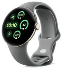 Google Pixel Watch 3 (45 mm) – Android smartwatch with heart rate tracking, advanced running from Fitbit, fitness insights, 24-hour battery – Matte Hazel Aluminium Case – Hazel band – Wi-Fi