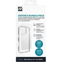 DEFENCE iPhone 16 Pro Case & Screen Protector Bundle - Clear, Clear