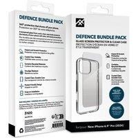 DEFENCE iPhone 16 Pro Max Case & Screen Protector Bundle - Clear, Clear