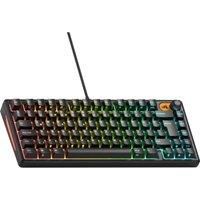 Glorious Gaming Keyboard GMBK 75% (UK ISO Layout) - Swappable MX Keycaps, Detachable USB, IP57 Water/Dust Resistant, 10-Zone RGB, Quiet Gaming Switches - 321x137x41mm