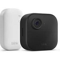 New Blink camera (Outdoor 4) | Newest model | Wireless HD smart security camera, two-year battery life, enhanced motion detection, works with Alexa | 1 camera system with Sync Module Core incl.| IP65