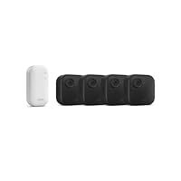 New Blink camera (Outdoor 4) | Newest model | Wireless HD smart security camera, two-year battery life, enhanced motion detection, works with Alexa | 4 camera system with Sync Module Core incl.| IP65