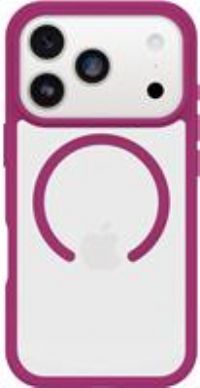 OtterBox React Series MagSafe Case for iPhone 17 Pro, Shockproof, Drop proof, Ultra-Slim, Protective Thin Case, Tested to Military Standard, Clear/Pink