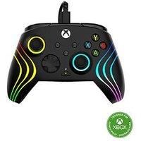 Turtle Beach Afterglow Wave Controller Black Wired RGB Gaming Controller – Licensed for Xbox Series X or S, Xbox One and Windows – Mappable Buttons, Hall-Effect Hair Triggers, Audio Controls