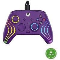 Turtle Beach Afterglow Wave Controller Purple Wired RGB Gaming Controller – Licensed for Xbox Series X or S, Xbox One and Windows – Mappable Buttons, Hall-Effect Hair Triggers, Audio Controls