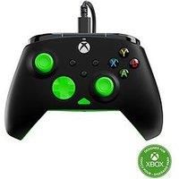 Turtle Beach Rematch Core Black/Green Wired Gaming Controller – Licensed for Xbox Series X and S, Xbox One and Windows PCs – Audio Controls, Rumble Motors and Impulse Triggers, 8ft Cable