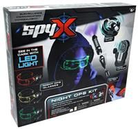 SpyX Night Ops Kit for Kids - 4 Piece Set for Spy Missions in the Dark - Includes Night Ops Glasses, Invisible Ink Pen, Micro Listener, Motion Alarm, 6+ Years