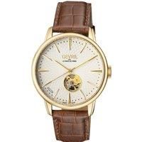 Mulberry Silver Dial Calfskin Leather Swiss Automatic Watch