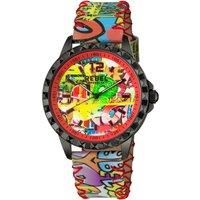 Dumbo Coral Dial Leather Watch