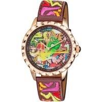 Dumbo Burgundy Dial Leather Watch