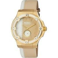 Flatbush Yellow Gold Dial Leather Watch