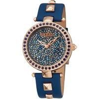 Rockaway Parkway Blue/Silver Dial Leather Watch