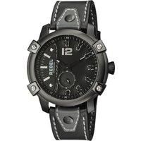 Weeksville Black Dial Leather Watch