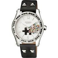 Gravesend White Dial Leather Watch