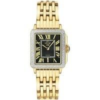 Padova Black Dial Yellow Gold Watch