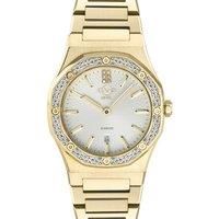 Palmanova Silver Dial yellow gold Swiss Quartz Watch