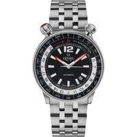 Wallabout Black Dial Stainless Steel Swiss Automatic Watch