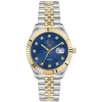 Naples Blue Dial 12406 Two Tone Swiss Quartz Watch