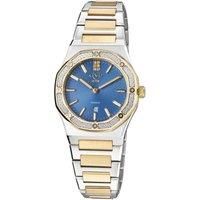 GV2 by Gevril Women's Palmanova 12705 Blue Dial Two/Tone YG Swiss Quartz Watch