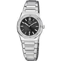 Palmanova Swiss Quartz Diamonds steel case black dial