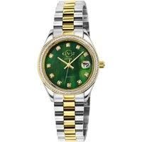 Turin Diamond Green MOP Dial 12428B Swiss Quartz Watch