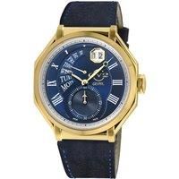 Marchese 42424 Blue Leather Swiss Quartz Watch