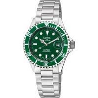 Wall Street Green Emerald Dial, Green Ceramic Bezel Stainless Steel Bracelet