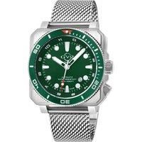 XO Submarine SS Case, SS/GRN Bezel, Green Dial, Stainless Steel Bracelet