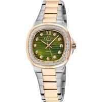 Potente Lady Green MOP dial, 316L Stainless Steel T toned IPRG Diamond Watch