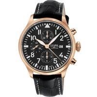 Vaughn Chronograph Black Dial Swiss Automatic ETA 7750 Watch
