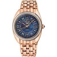 Palermo Diamond , 316L Stainless Steel IPRG Case, MOP Blue Dial, 316L Stainless Steel IPRG Bracelet Swiss Quartz Watch