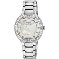 Lugano Swiss Diamond , White MOP Dial,316L Stainless Steel Case, 316L Stainless Steel Bracelet . Swiss Quartz Watch