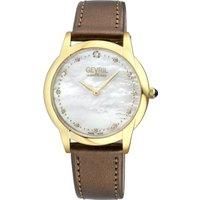 Airolo Swiss Diamond 13021 Italian Croc Leather Swiss Quartz Watch