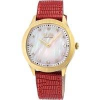 Morcote Swiss Diamond 10021 Italian Leather Swiss Quartz Watch