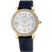 Ravenna 12612 White MOP Dial Blue Leather 12612 Swiss Quartz Watch