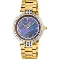 Matera Swiss Quartz Blue Mother of Pearl Dial, 316L Stainless Steel IPYG Bracelet