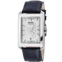 Manhattanhenge Swiss Made Automatic, Day Date, ETA 2636-2 Genuine Handmade Italian Blue Leather Strap with Tang Buckle