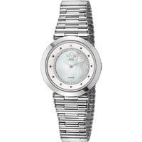 Womens Burano Swiss Quartz MOP Dial Stainless Steel Bracelet Diamond Watch