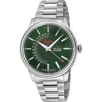 Guggenheim Automatic 316L Stainless Steel Green Dial, 316L Stainless Steel Satin and Polished Bracelet.