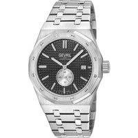 Gotham 49410B Swiss Automatic, Sellita SW200-1 Black Embossed Dial Watch